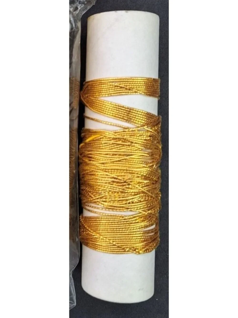 Vintage Westrim Metallic Elastic Cord 100+ Yards Gold & Silver Craft Supplies